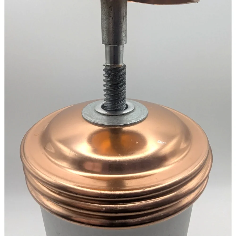 Vintage Aluminum Cookie Press Copper Tone Accents Manual Pastry Decorator